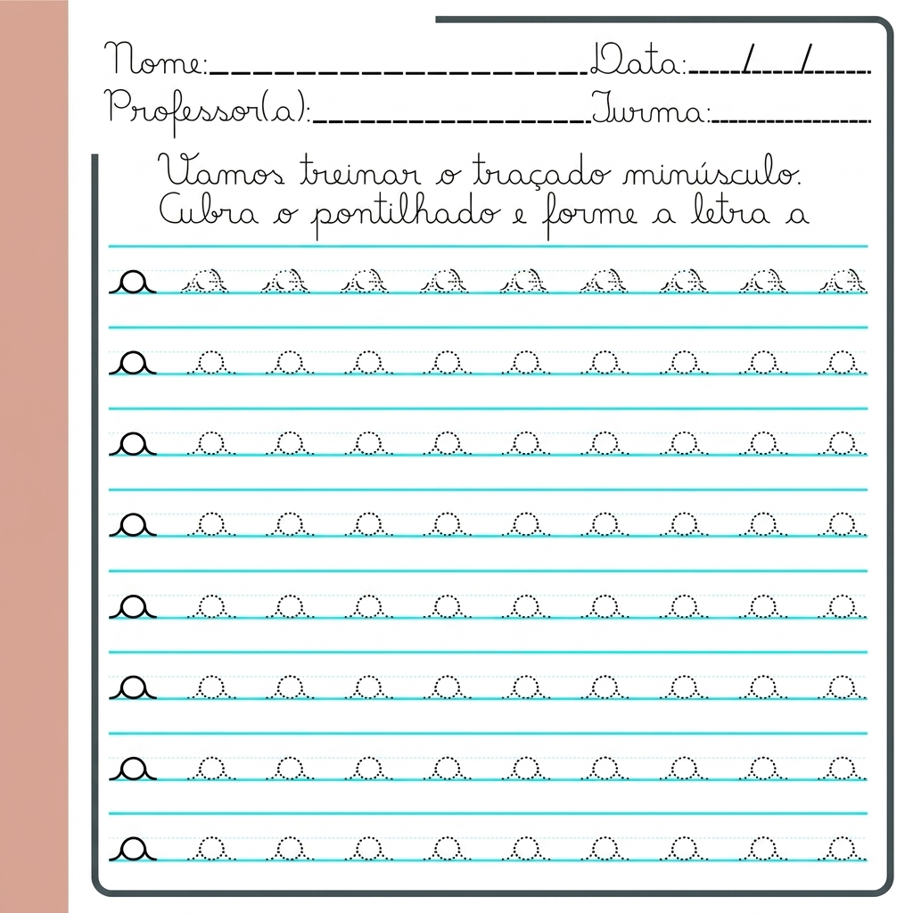 Atividade Cursiva Minúscula a